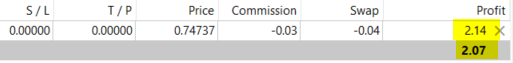 p&l fees forex